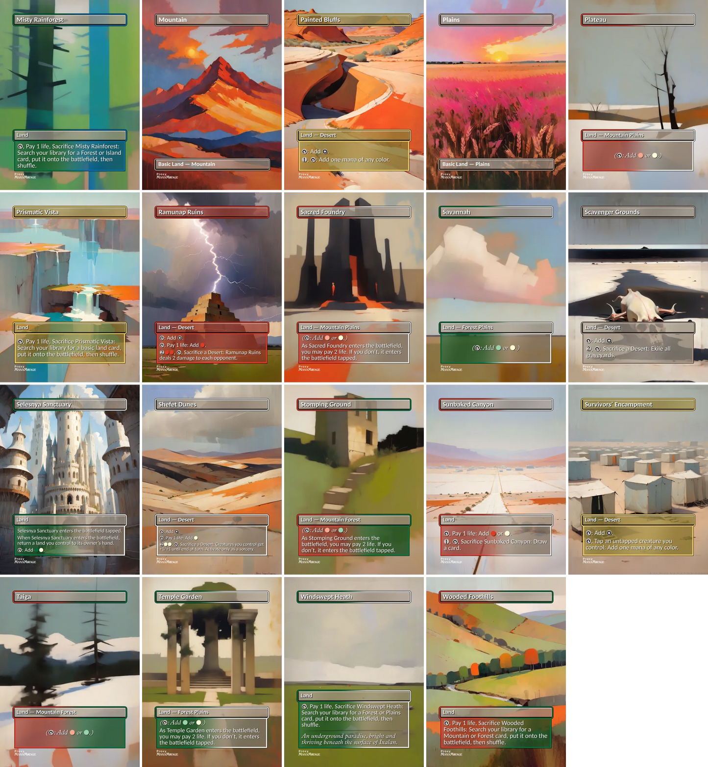 lands mtg proxy