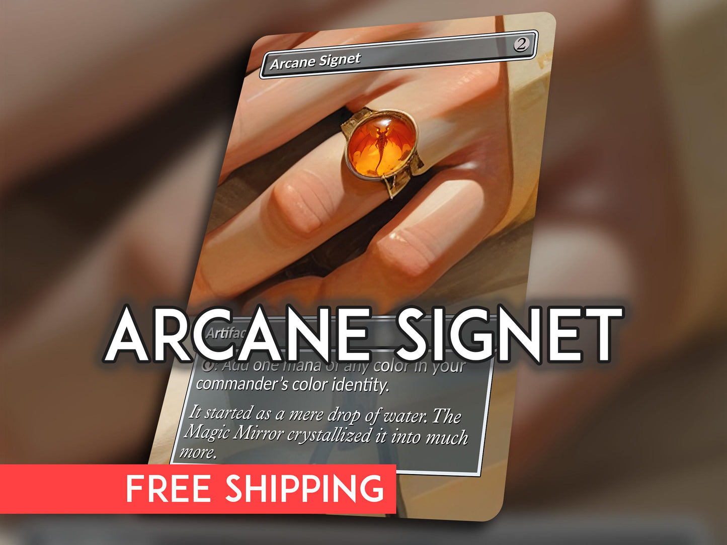 Arcane Signet Proxy - Dragon Amber Edition