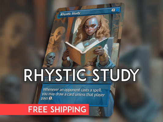 Rhystic Study Proxy - Sorceress Version