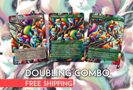 Squirrel Theme: Anointed Procession, Doubling Season, Parallel Lives Proxies