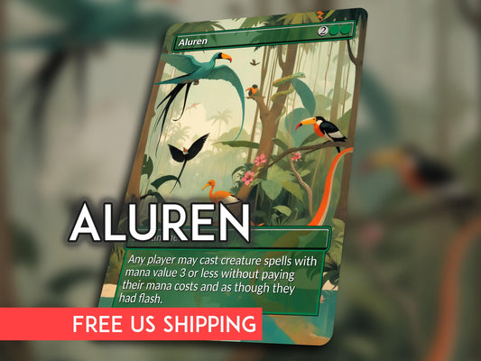 Aluren MTG Proxy Card: Original Artwork Commander Card