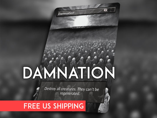 Damnation MTG Proxy Card: Original Artwork Commander Card