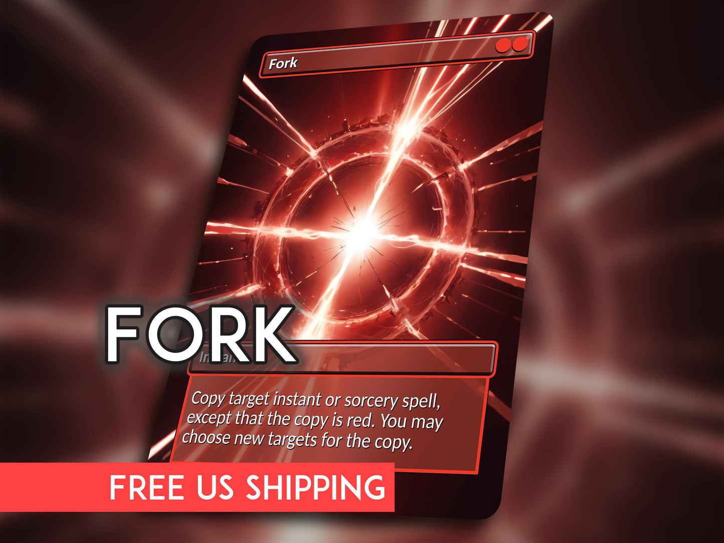 Fork MTG Proxy Card: Original Artwork Commander Card