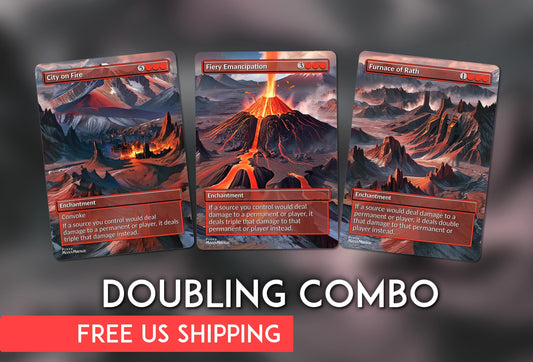 Red Damage Doublers Proxy Panorama (City on Fire, Fiery Emancipation, Furnace of Rath)