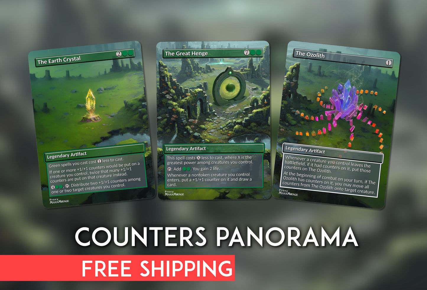 Counters Matters Panorama Wraparound Ozolith, Great Henge, Earth Crystal