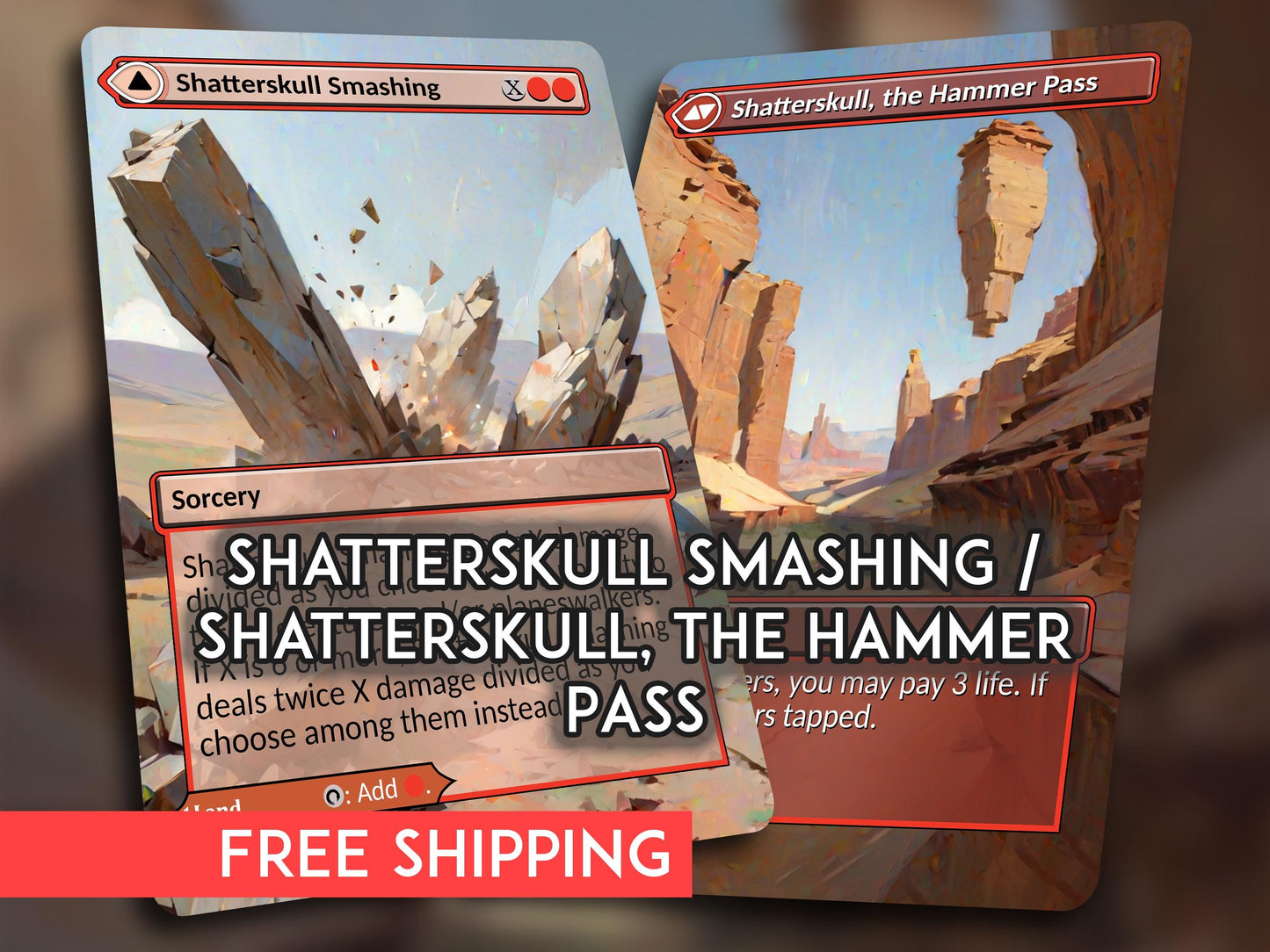 Shatterskull Smashing / Hammer Pass MDFC MTG Proxy