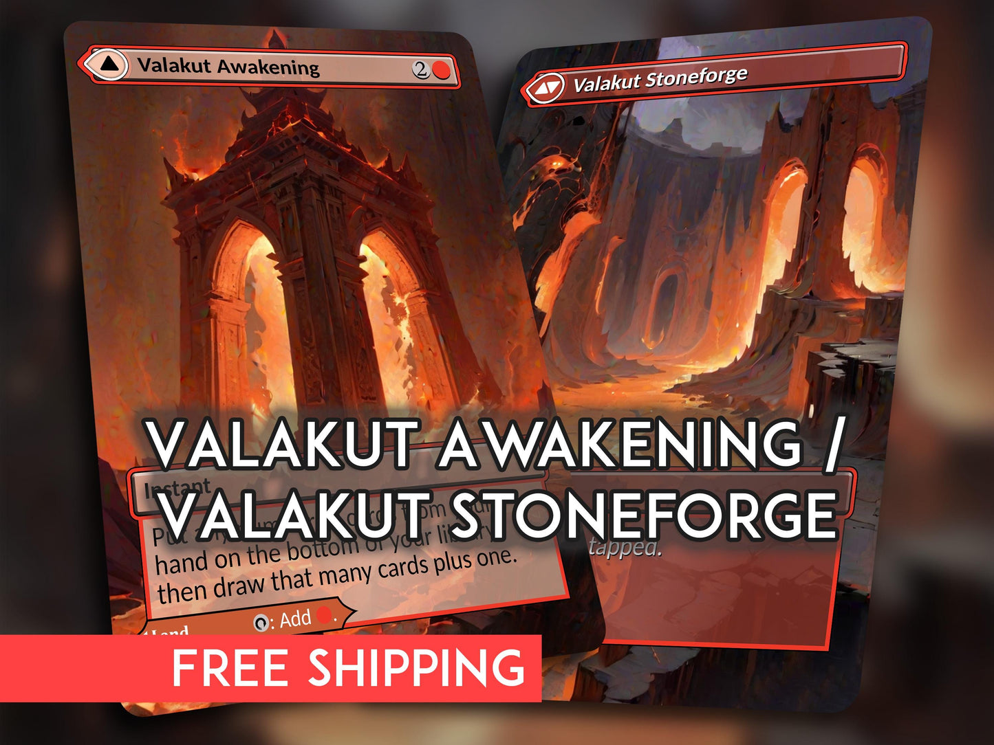 Valakut Awakening / Valakut Stoneforge MDFC Proxy